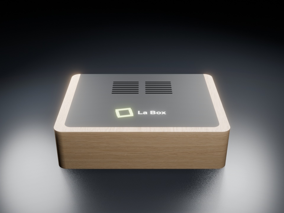 Boîtier La Box en chêne naturel
